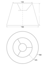 John Lewis Oratorio Silk Tapered Lampshade - thumbnail 6
