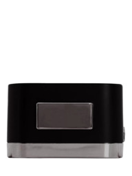 Acctim Analogue Square Alarm Clock, Black - thumbnail 5