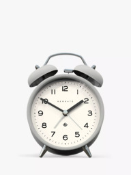 Newgate Clocks Charlie Twin Bell Echo Silent Sweep Analogue Alarm Clock - thumbnail 1