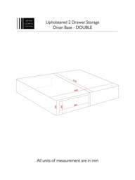 John Lewis Non-Sprung Upholstered 2 Drawer Divan Base, Double - thumbnail 5