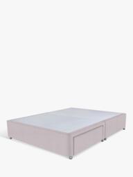John Lewis Non-Sprung Upholstered 2 Drawer Divan Base, Double - thumbnail 1