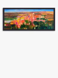 John Lewis Alex Ebdon 'Manchas Luz' Framed Canvas Print, 106 x 46cm