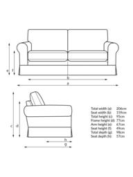 John Lewis Padstow Large 3 Seater Sofa, Cotton Mix Natural - thumbnail 2