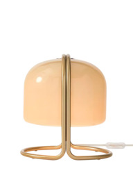 west elm Remy Domed Glass Table Lamp, Beige - thumbnail 6