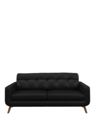 John Lewis Barbican Large 3 Seater Leather Sofa, Light Leg - thumbnail 5