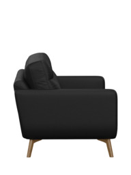 John Lewis Barbican Large 3 Seater Leather Sofa, Light Leg - thumbnail 3
