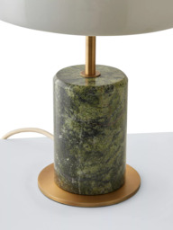 John Lewis Porcini Marble Base Mini Table Lamp, Green - thumbnail 5