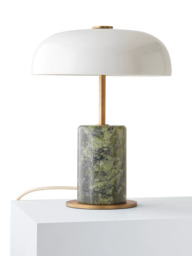 John Lewis Porcini Marble Base Mini Table Lamp, Green - thumbnail 3