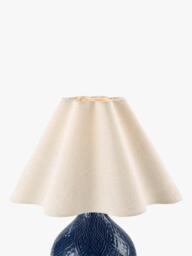 Laura Ashley Mr Jones Ceramic Table Lamp, Navy Blue - thumbnail 4