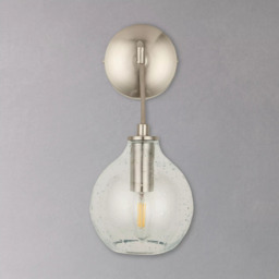 John Lewis Selsey Wall Light, Blue Tinted - thumbnail 4