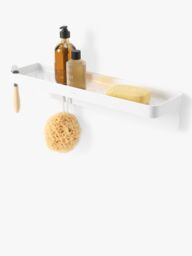 Umbra Flex Adhesive Bathroom Shelf, White