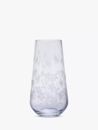 Dartington Crystal Bloom Potentilla Tapered Vase, H26cm, Clear - thumbnail 1