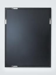 John Lewis Antique Tile Glass Rectangular Wall Mirror, 90 x 70cm, Matt Black - thumbnail 4