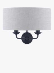 Laura Ashley Sorrento Double Wall Light, Black - thumbnail 4