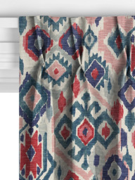 John Lewis Maya Ikat Made to Measure Curtains or Roman Blind, Soft Teal - thumbnail 5