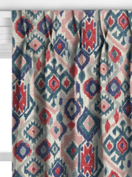 John Lewis Maya Ikat Made to Measure Curtains or Roman Blind, Soft Teal - thumbnail 4