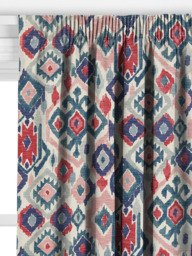 John Lewis Maya Ikat Made to Measure Curtains or Roman Blind, Soft Teal - thumbnail 2
