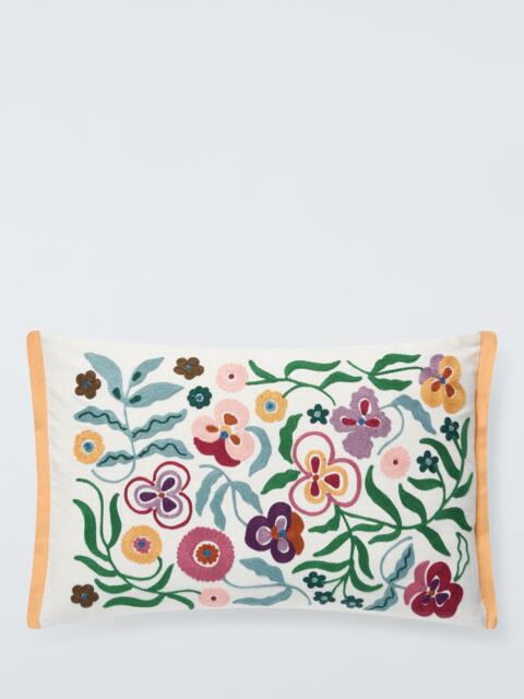 John Lewis x Anine Cecilie Iversen Pansy Cushion, Multi - image 1