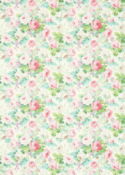 Sanderson Chelsea Made to Measure Curtains or Roman Blind, Pink/Celadon - thumbnail 1