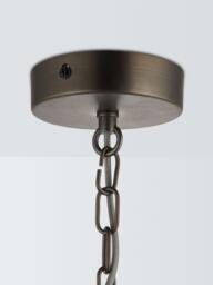 John Lewis Chime Large Dual Glass Pendant Ceiling Light, Clear - thumbnail 4