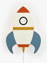 John Lewis Kids' Rocket Wall Light - thumbnail 1