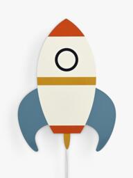 John Lewis Kids' Rocket Wall Light - thumbnail 3