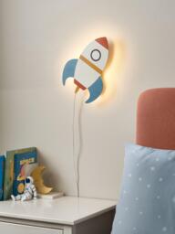 John Lewis Kids' Rocket Wall Light - thumbnail 2