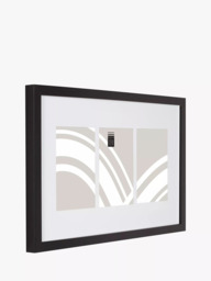 "John Lewis Box Photo Frame & Mount, 3 Photo, 5 x 7"" (13 x 18cm), Black" - thumbnail 3