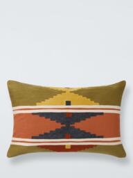 John Lewis Paso Cushion, Bronze Green - thumbnail 1