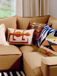 John Lewis Paso Cushion, Bronze Green - thumbnail 2