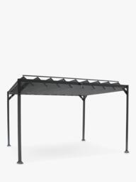 KETTLER Panasol Louvre Garden Gazebo, 3.5 x 3m, Grey - thumbnail 2