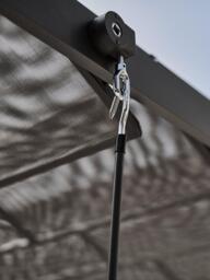 KETTLER Panasol Louvre Garden Gazebo, 3.5 x 3m, Grey - thumbnail 5
