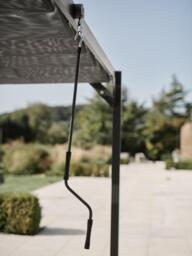 KETTLER Panasol Louvre Garden Gazebo, 3.5 x 3m, Grey - thumbnail 6