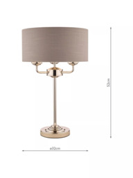 Laura Ashley Sorrento 3 Arm Table Lamp - thumbnail 4