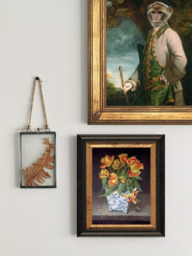 Brookpace Lascelles 'Orange Tulips in China Vase' Framed Canvas Print, 44 x 36cm, Yellow/Red - thumbnail 2