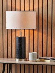 Pacific Laurence Cylinder Table Lamp, Black - thumbnail 2