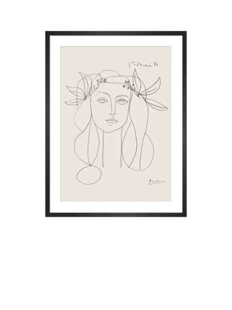 John Lewis Pablo Picasso 'Head, 1946' Framed Print, 94 x 74cm - image 1