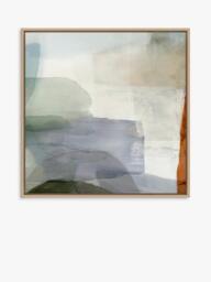 John Lewis PI Studio 'Soft Geometric' Framed Canvas Print, 84 x 84cm - thumbnail 1