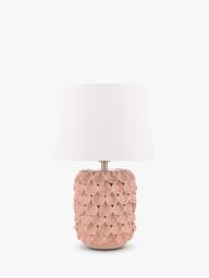 Laura Ashley Marwick Ceramic Table Lamp, Pink - thumbnail 4