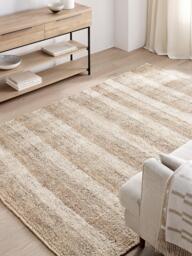 John Lewis Checkered Pure Jute Rug, Natural - thumbnail 2