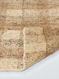 John Lewis Checkered Pure Jute Rug, Natural - thumbnail 3