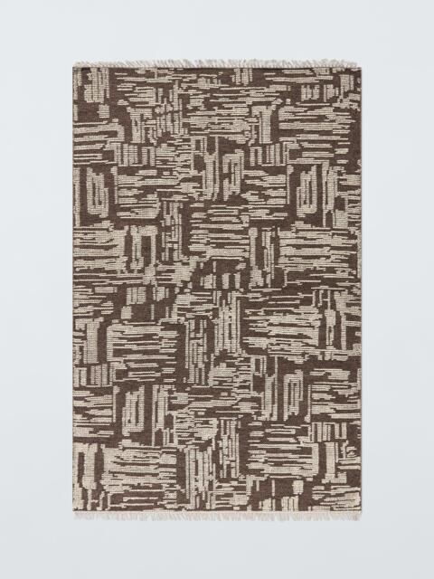 John Lewis Moroccan Abstract Wool Rich Rug, Cocoa - image 1