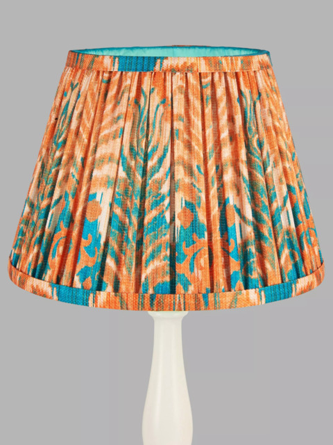 John Lewis + Matthew Williamson Peacock Tapered Lampshade, Orange