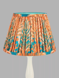 John Lewis + Matthew Williamson Peacock Tapered Lampshade, Orange - thumbnail 3
