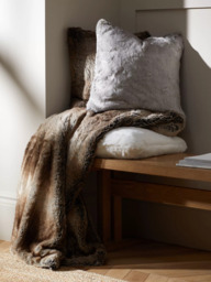 John Lewis Faux Fur Cushion - thumbnail 6
