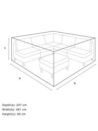 John Lewis Garden Large Corner Modular Set Furniture Cover - thumbnail 6