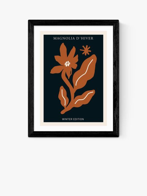 EAST END PRINTS Ani Vidotto 'Magnolia d'Hiver Rust' Framed Print - image 1