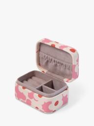 Caroline Gardner Flower Mini Jewellery Box, Pink/Orange - thumbnail 2