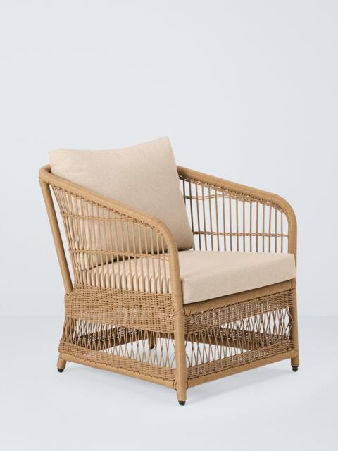 John Lewis Harbour Weave Garden Lounge Chair, Natural - image 1