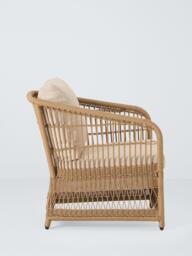 John Lewis Harbour Weave Garden Lounge Chair, Natural - thumbnail 4